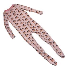 Free Birdees Cherry Blossom Cranes Footed Sleeper Pajamas